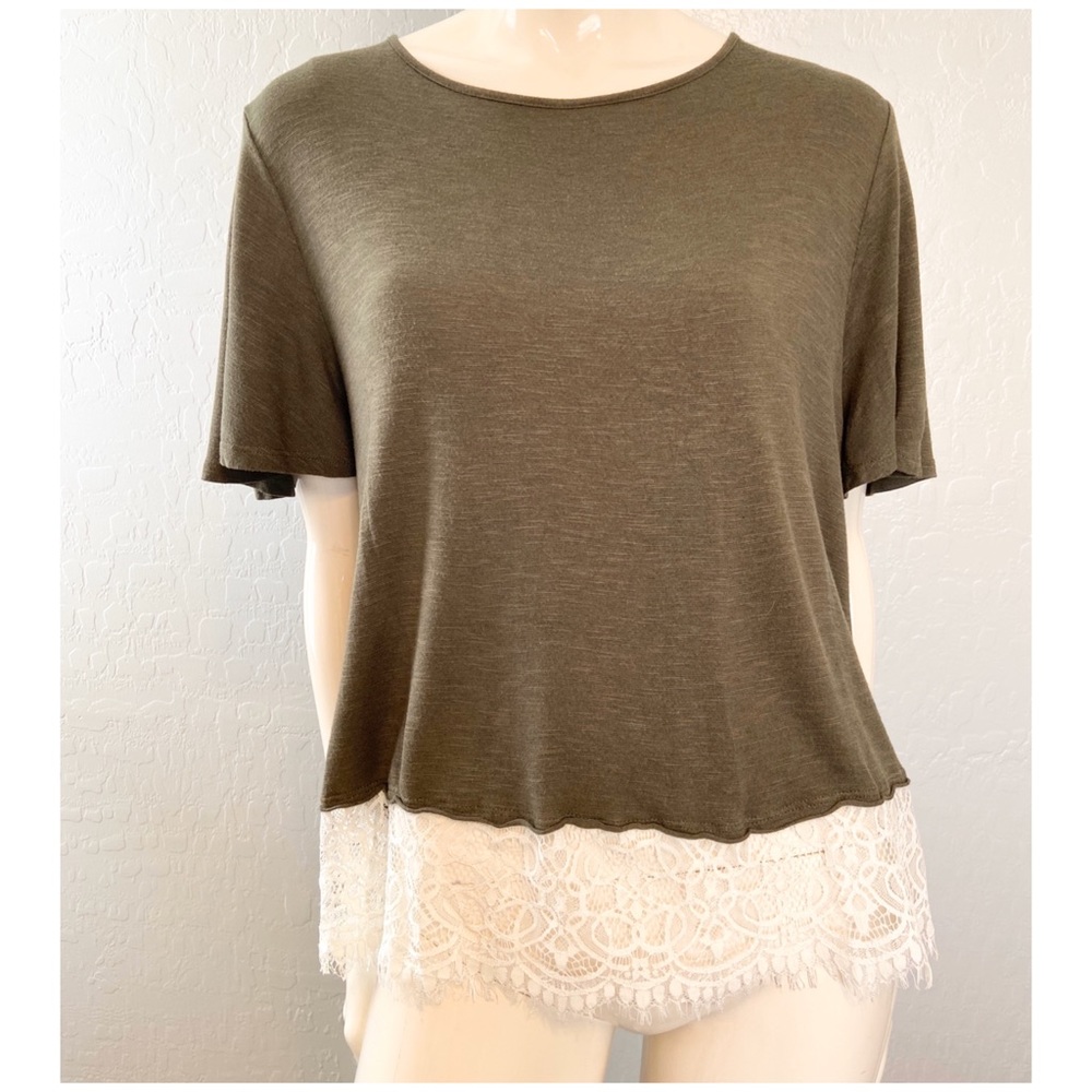Xhilaration women's short sleeve jersey blouse